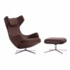 Vitra Grand Repos Armchair Lounge Chair in Leather or Fabric Optional Ottoman or Panchina