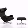Vitra Grand Repos Armchair Lounge Chair in Leather or Fabric Optional Ottoman or Panchina