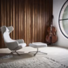 Vitra Grand Repos Armchair Lounge Chair in Leather or Fabric Optional Ottoman or Panchina