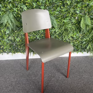 Vitra Standard SP Chair, Solid Wood, Japanese Red & Basalt, Ex Display