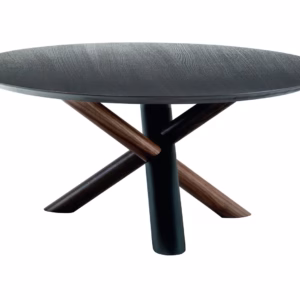 W Circular Coffee Table - Wood Top By Bross