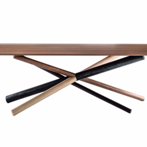 W Rectangular Dining Table- American Walnut by Bross