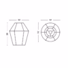 Yellow Melange Bonbon Shade Pendant Light by Hay