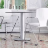 Zero Round Pedestal Table by Stua