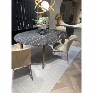 Bontempi Casa Etro Fixed Oval Dining Table Ex-display