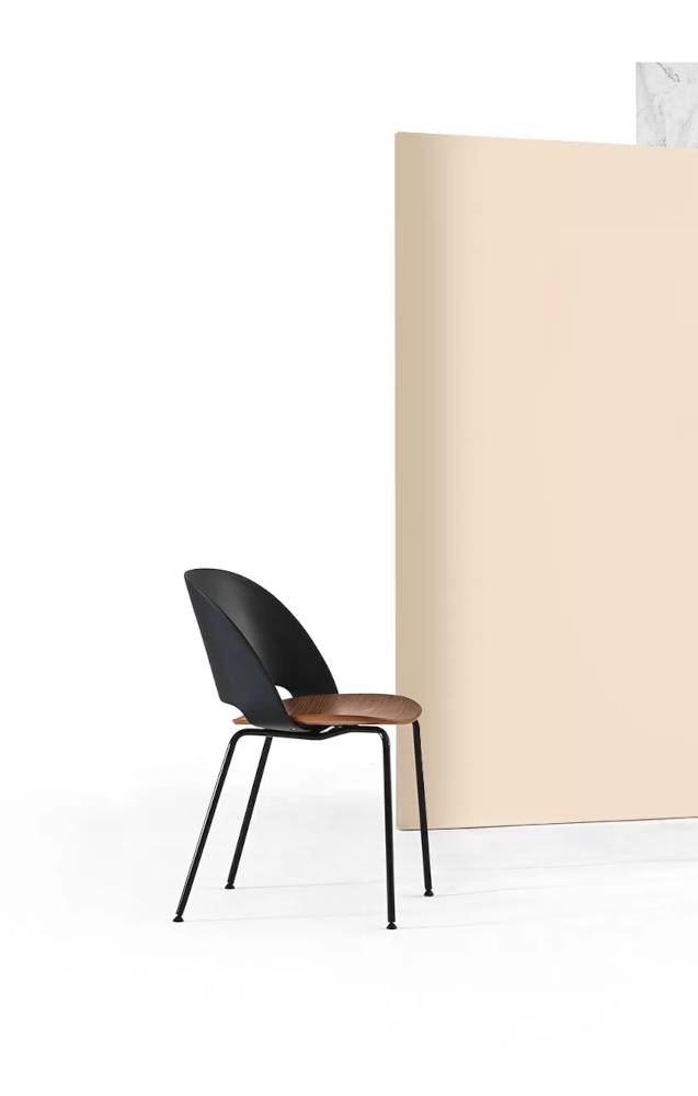 Bontempi Casa Polo Dining Chair with Metal Legs