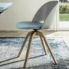 Bontempi Casa Polo Dining Chair with Solid Wood Frame